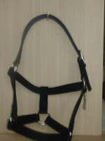 handgemaakt nylon halster trekpaard zwart
